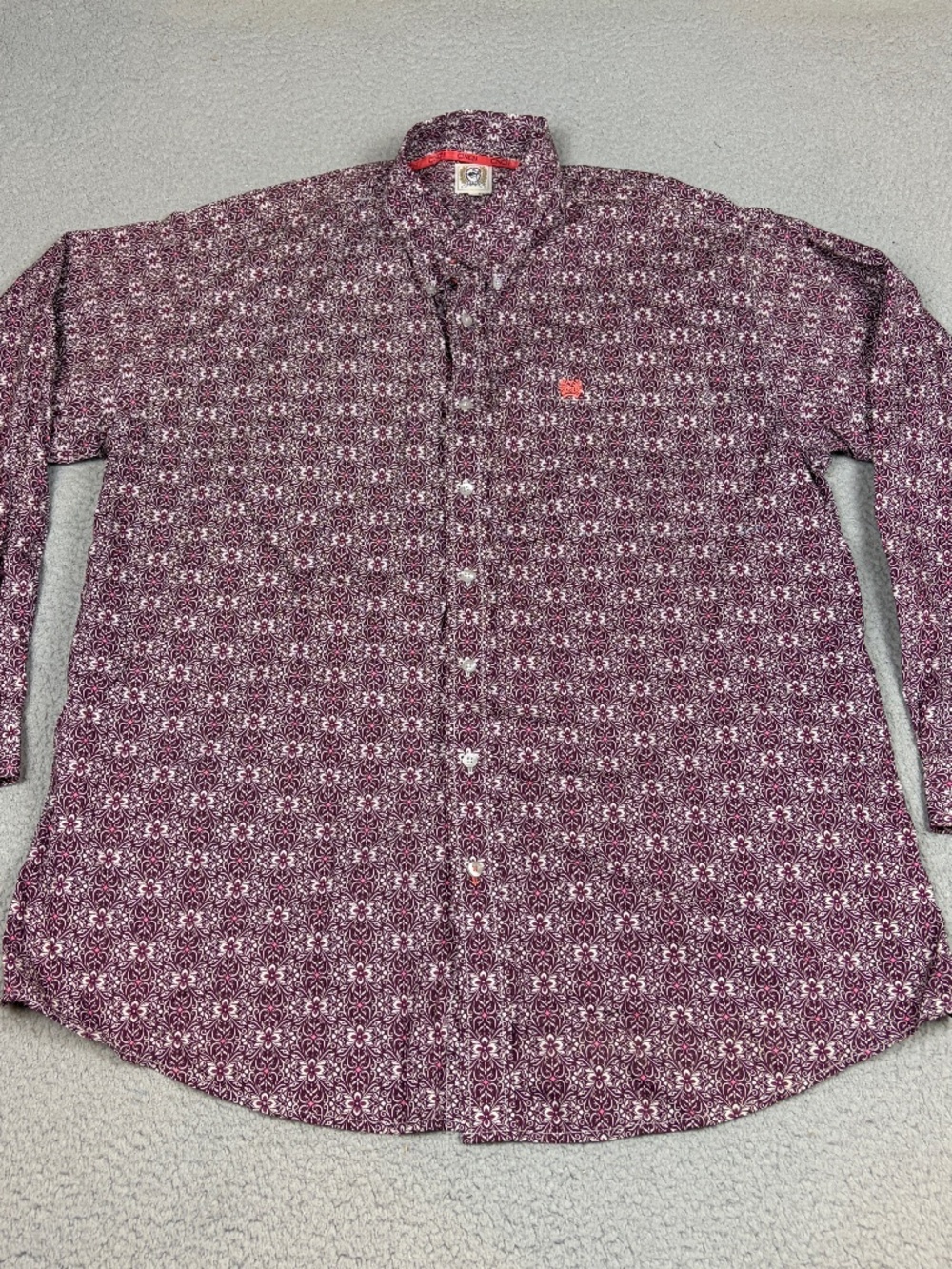 Cinch Shirt Mens XL Purple Paisley Long Sleeve Button Down Cowboy Western Rodeo